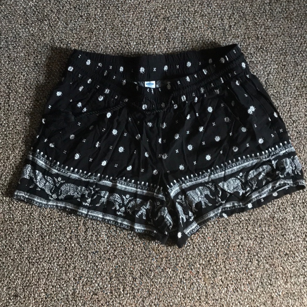 Black and White Shorts